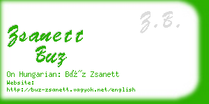 zsanett buz business card